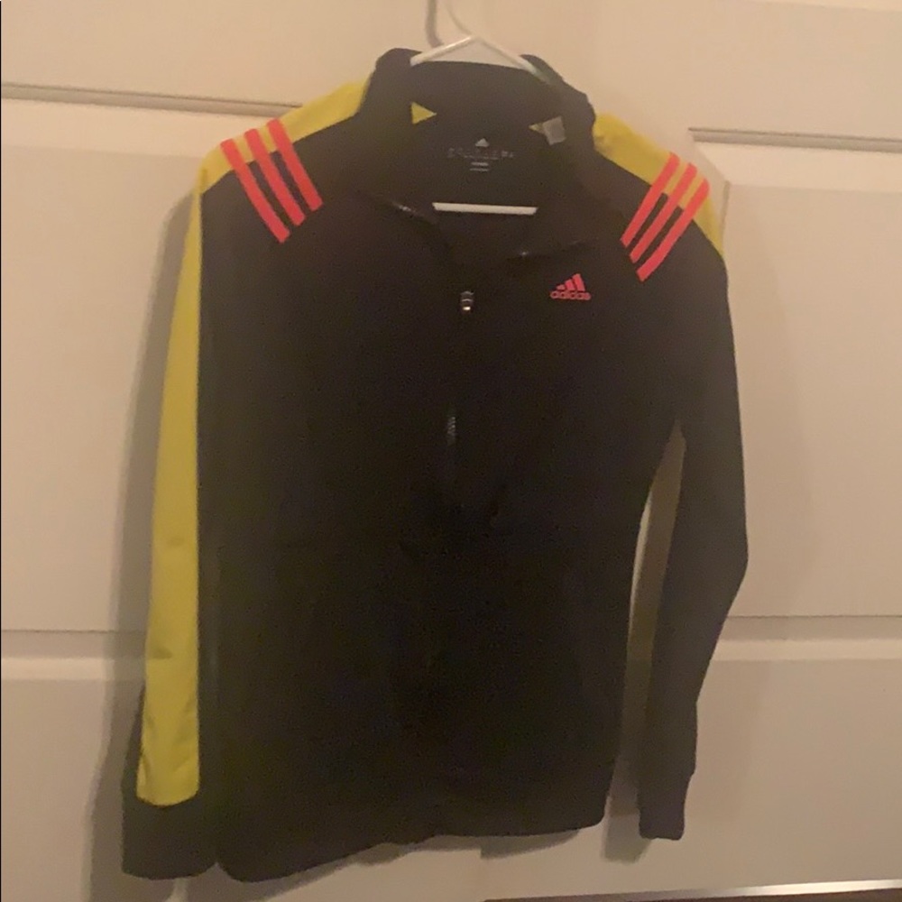 Full zip black adidas lightweight jacket